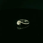 twisted mount platinum diamond ring. diamond ring for women. twisted mount jewellery