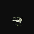 platinum ring. solitaire diamond ring for women. luxury diamond ring for women
