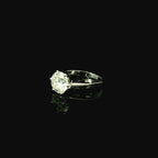 18ct White Gold Ring With Round Brilliant Cut Diamond - Andrew Smith Jewellers