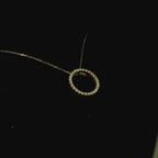 hoop necklace pendant with diamonds. diamond cluster necklace