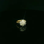 diamond vintage inspired gold ring
