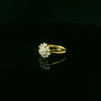 diamond cluster wedding ring 
