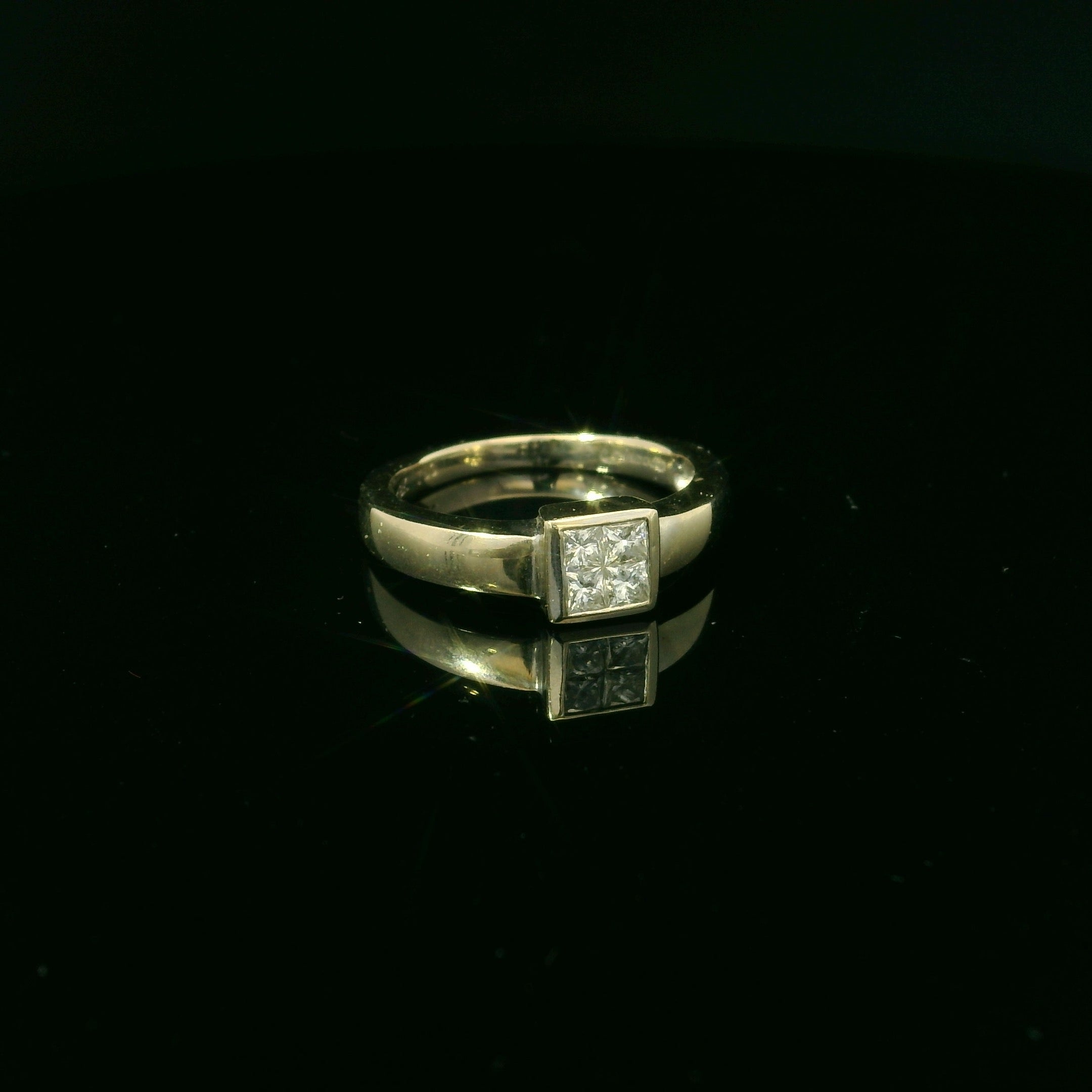 princess cut diamond ring. diamond rings for women in kent. west malling rings