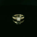 princess cut diamond ring. white gold ring for women
