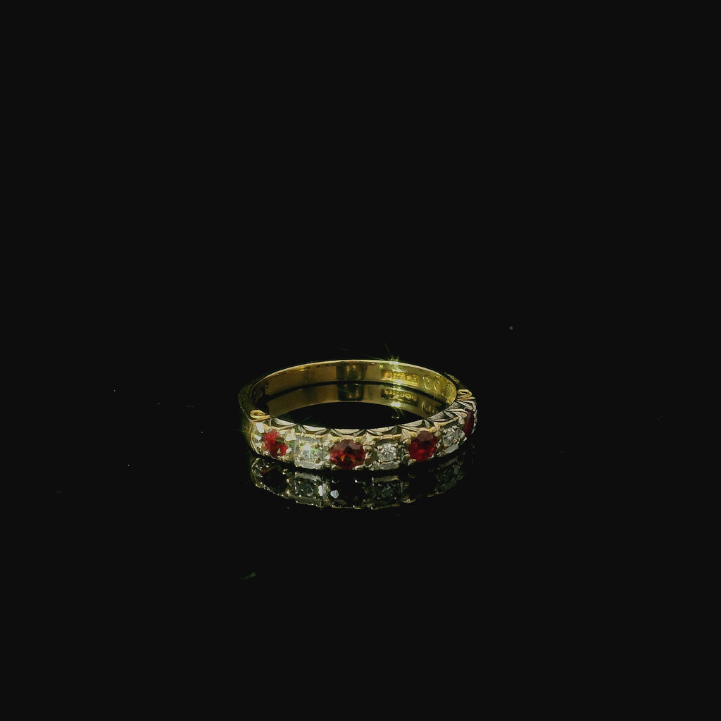 eternity ring gift for women. gift for women. ruby ring. gold ring with rubies