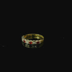 red ruby gemstone with diamonds. red ruby ring. gold ring for women with red rubies