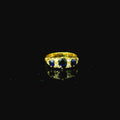 gold ring with sapphires and diamond ring for women