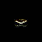 unique shaped rings. unique jewellery. v shaped jewellery. wave ring