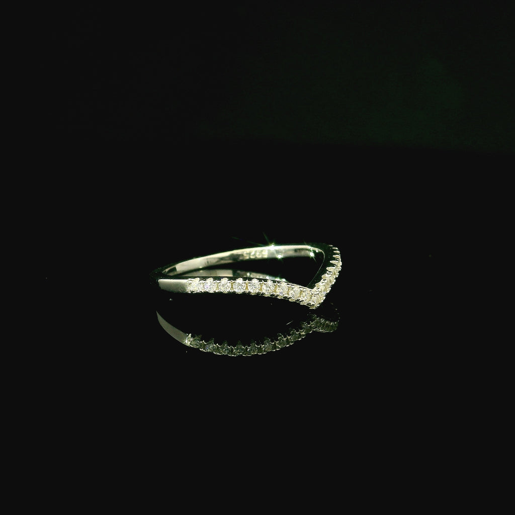cubic zirconia ring. silver ring for women. silver jewellery for women gifts