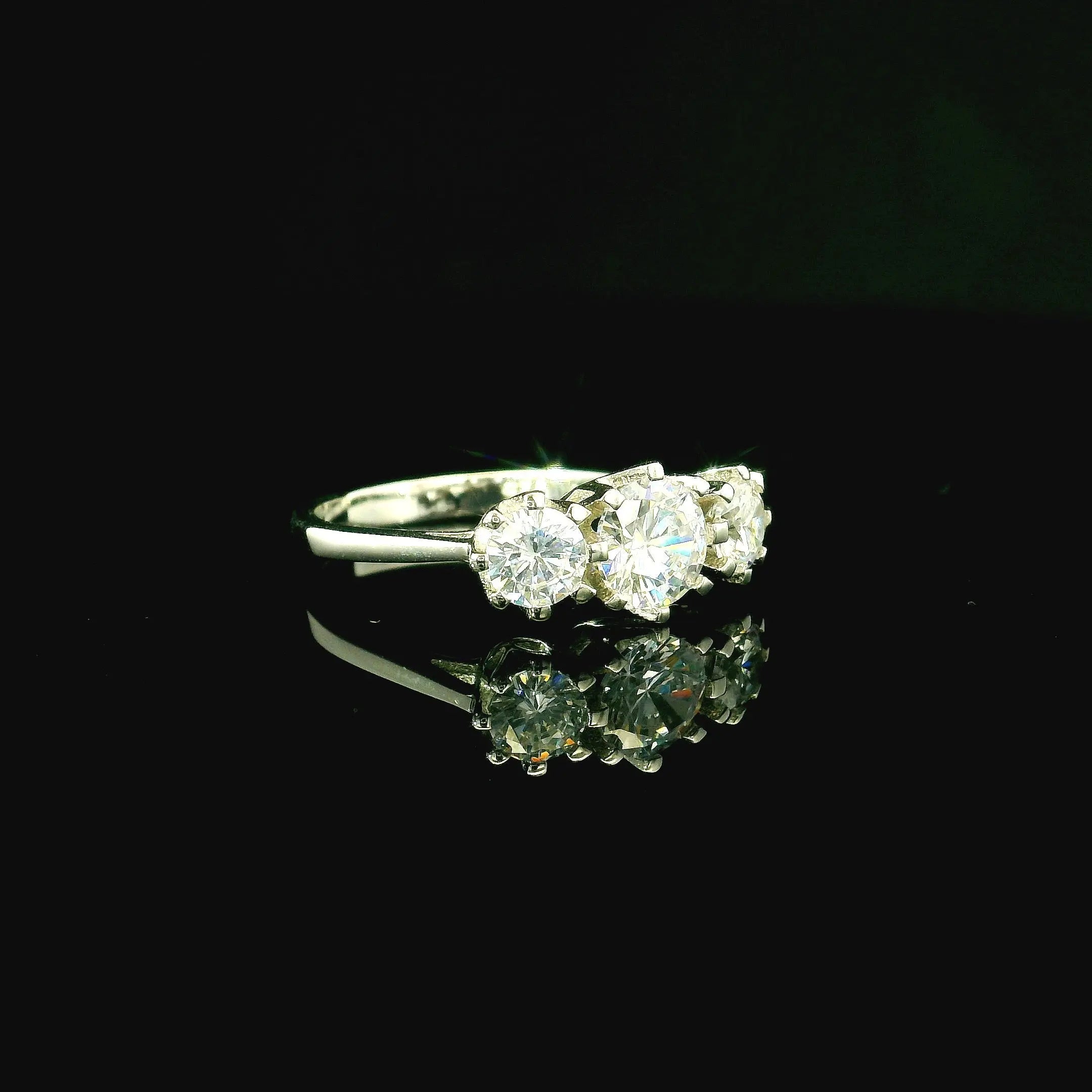 Silver With 3 Cubic Zirconia - Andrew Smith Jewellers