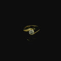 18ct yellow gold, round brilliant cut diamond = 0.72ct