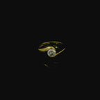 18ct yellow gold, round brilliant cut diamond = 0.72ct