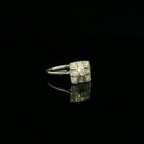 white gold diamond ring square 