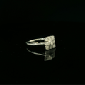white gold diamond art deco inspired ring. 1920s ring for women