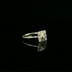white gold diamond art deco inspired ring. 1920s ring for women