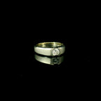 tension set diamond ring for women. white gold ring for women