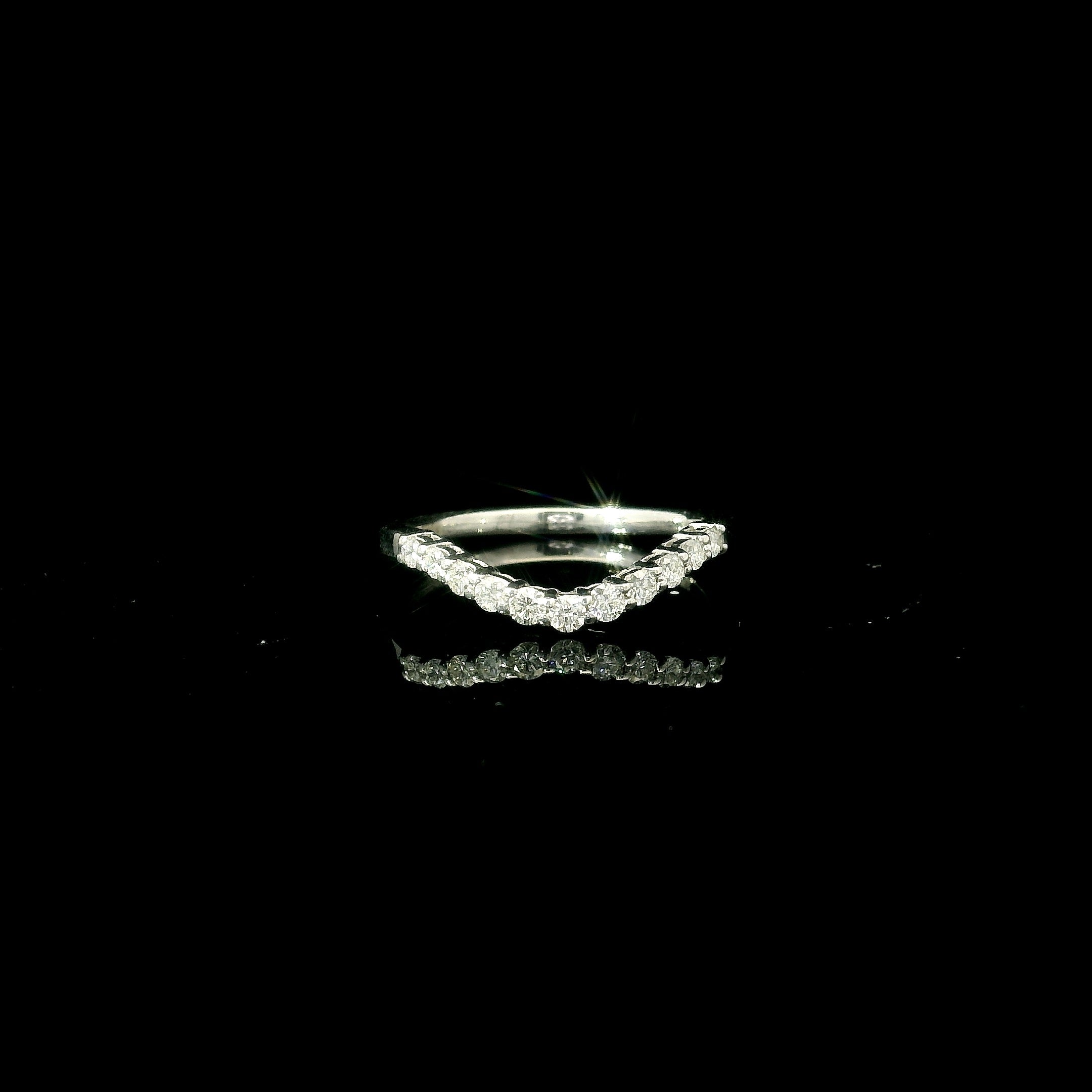 white gold wedding band. v shaped ring. u shaped ring. diamond ring for women west malling east malling sevenoaks tonbridge kent 
