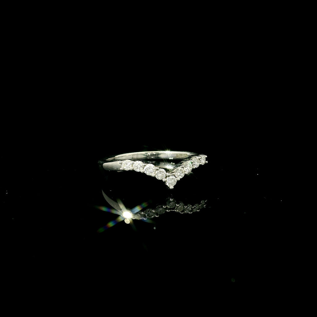 wish bone style shaped ring for women with diamonds available in west malling