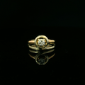 yellow gold ring. antique inspired ring