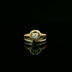 yellow gold ring. antique inspired ring